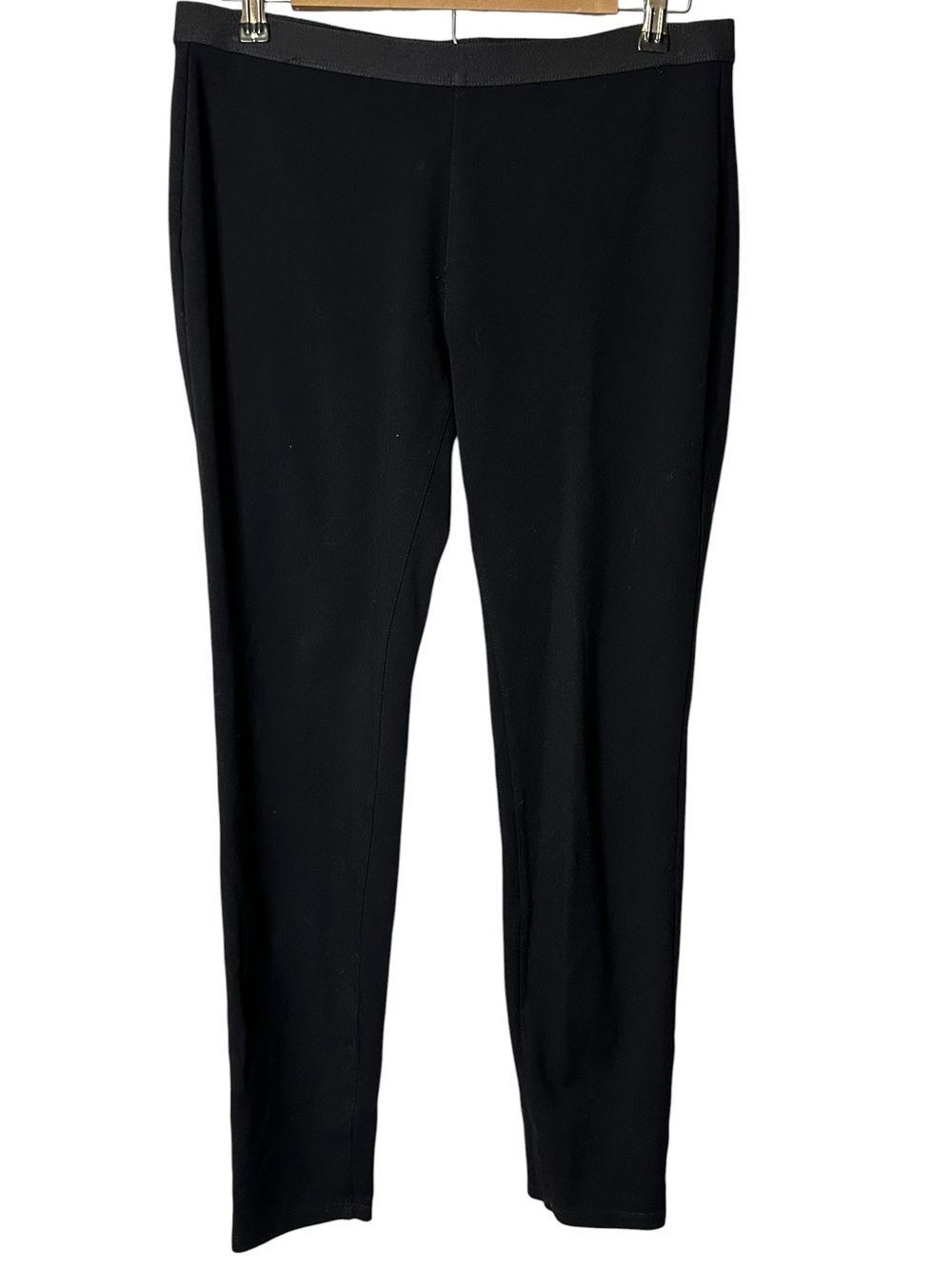Eileen Fisher Stretch Viscose Slim Pants Quiet Luxury Minimalist Lagenlook Chic